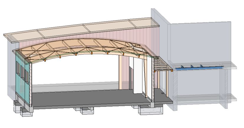Extension du gymnase — Collège de Buchy — vue 3